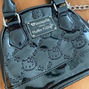 Little black hello kitty purse